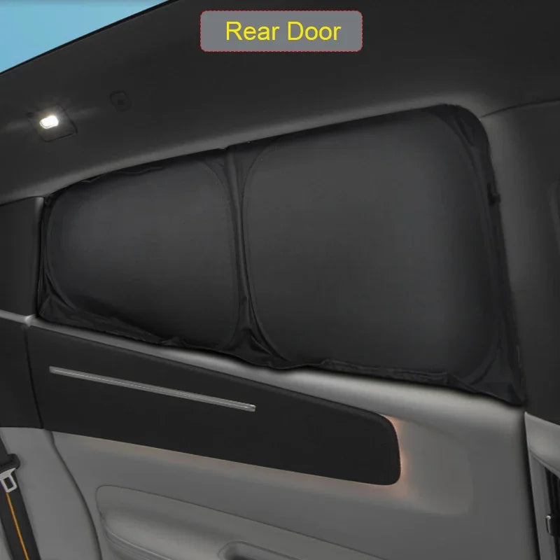Car Black Window Privacy Sunshade Anti-UV Heat Insulation For POLESTAR 4 2023-Present Auto Protect Cover Interior Accessory