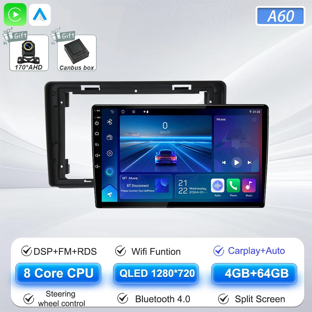 Car Multimedia Radio Player For Citroen Berlingo B9 Peugeot Partner 2008 - 2019 Carplay Auto Navigation GPS Stereo Android 16 BT