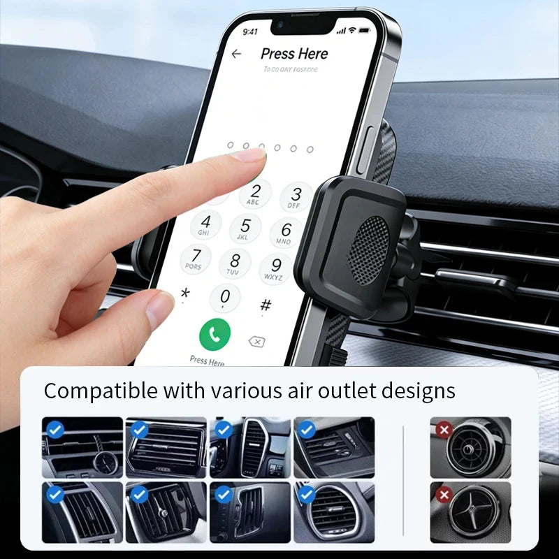 Hot Selling 360° Rotating Phone Holder, Stle Vent Mount 4.5-6.5 Inch Phones, Hands Car Mobile St High Quality
