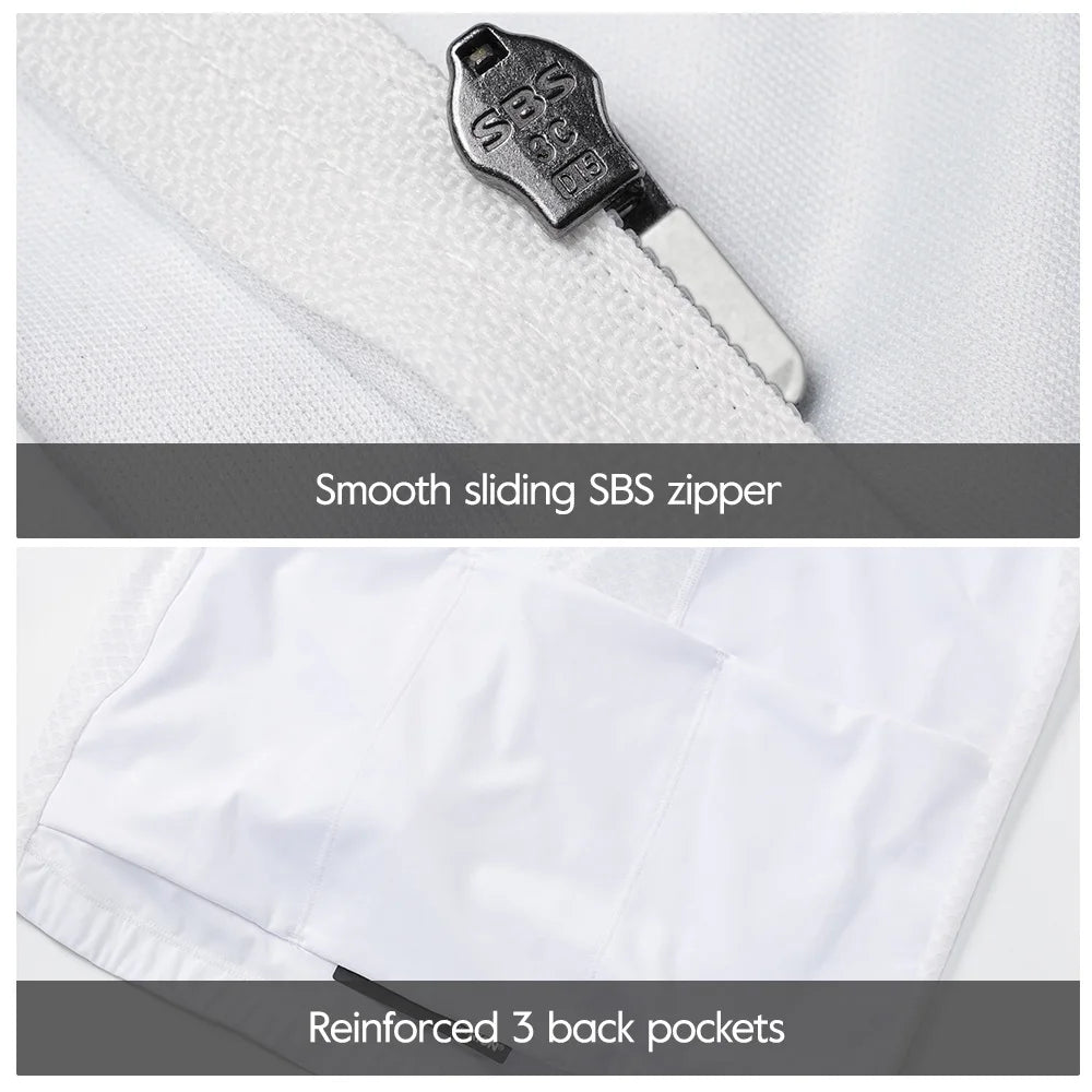 RION Cycling Jersey Men's Bicycle Shirts Half Zipper Long Sleeves Road Bike Clothing Sun Protection UPF 50+ Slim Fit 15℃- 24℃